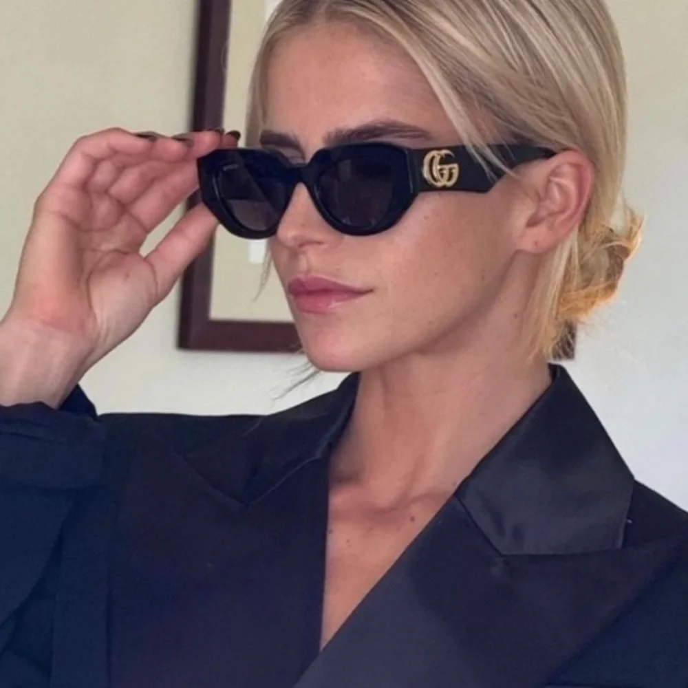 NEW GUCCI SUNGLASSES GG1421S 002 HAVANA WOMEN EYEWEAR